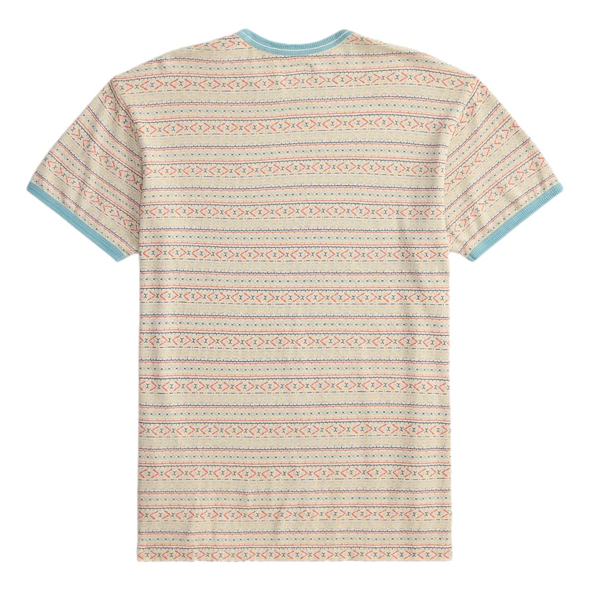 Print Jersey Ringer T-Shirt Cream Multi - T Shirt