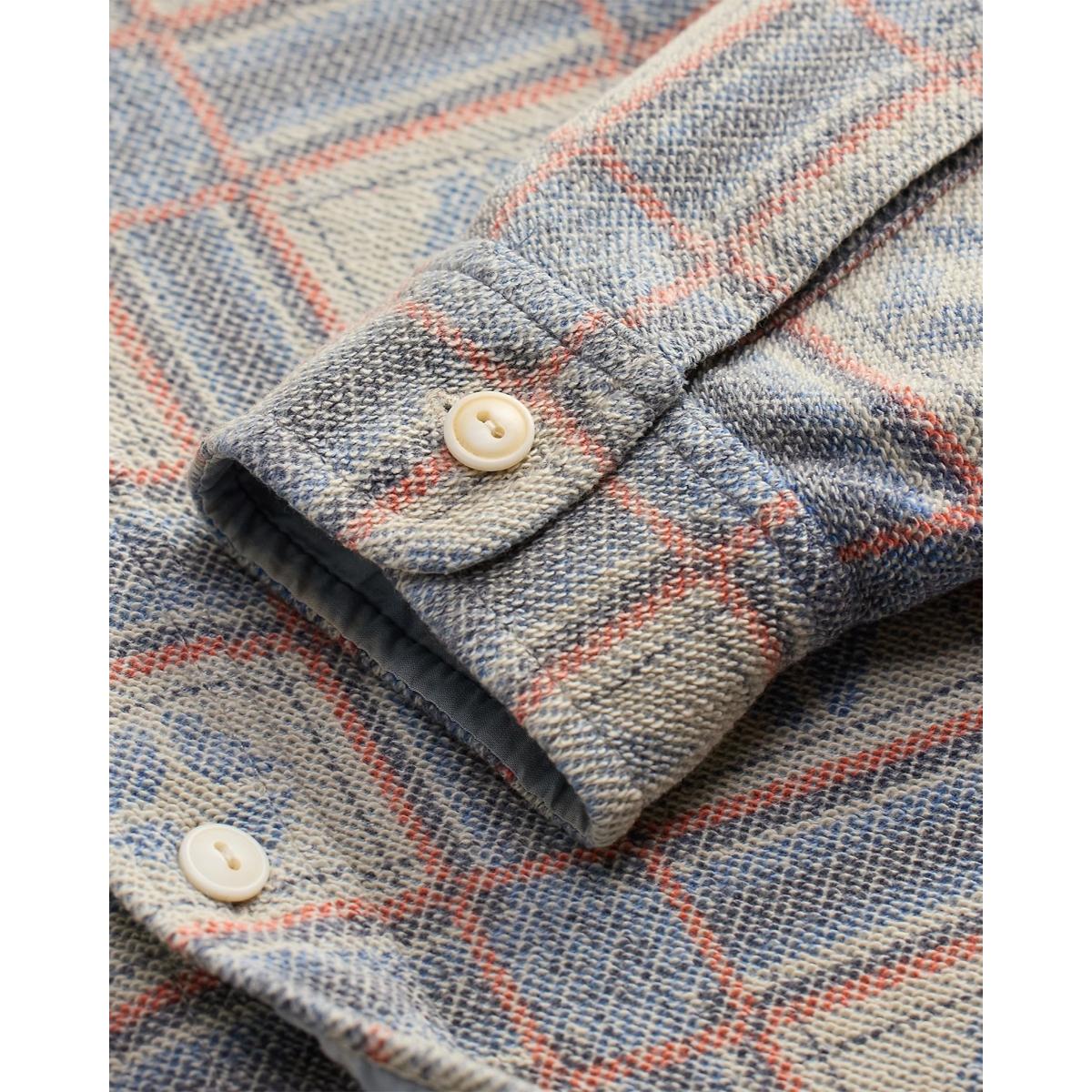 Print Reverse-Terry Workshirt White Multi - Shirt