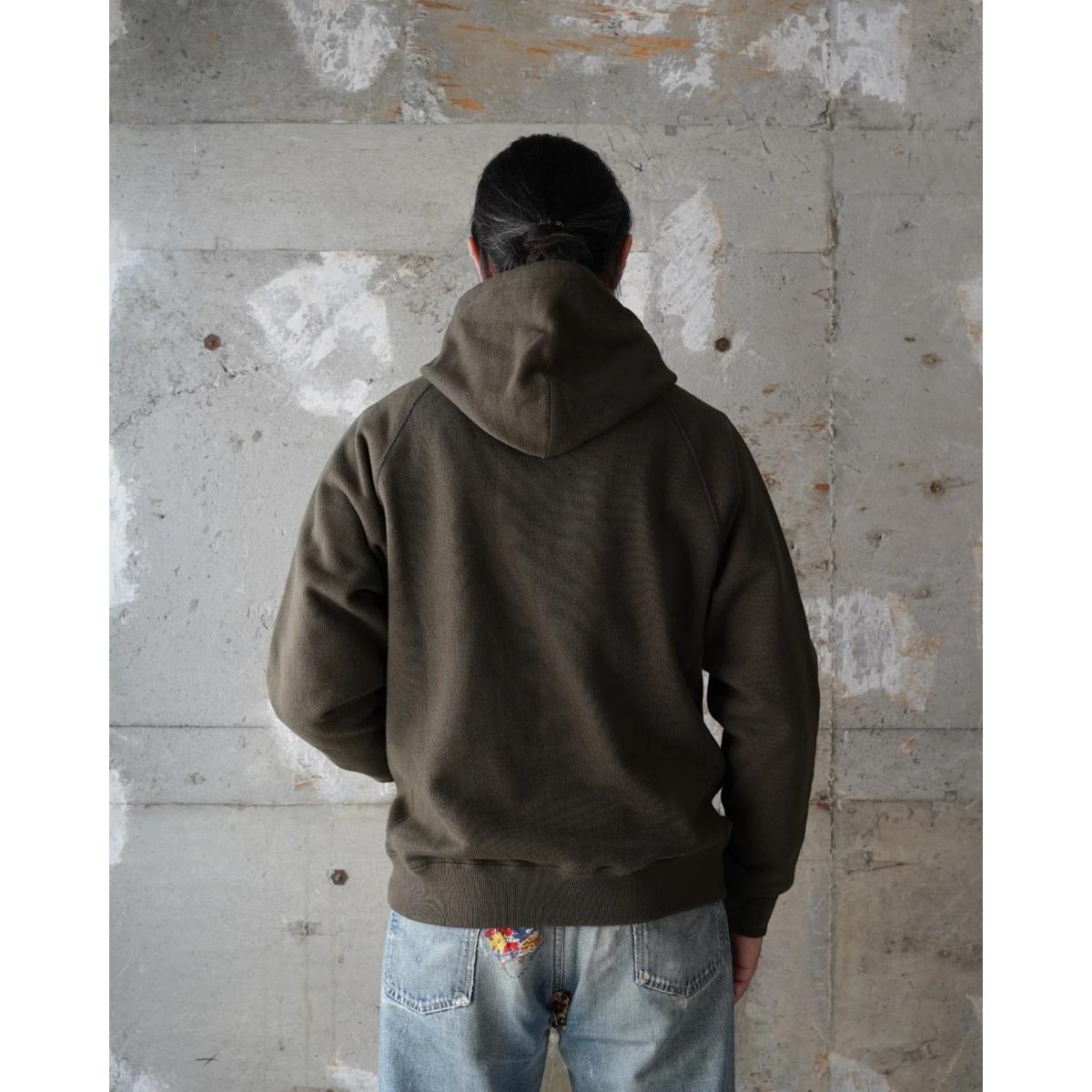 Pullover Hoodie Double Heavyweight French Terry Khaki