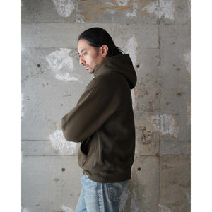 Pullover Hoodie Double Heavyweight French Terry Khaki