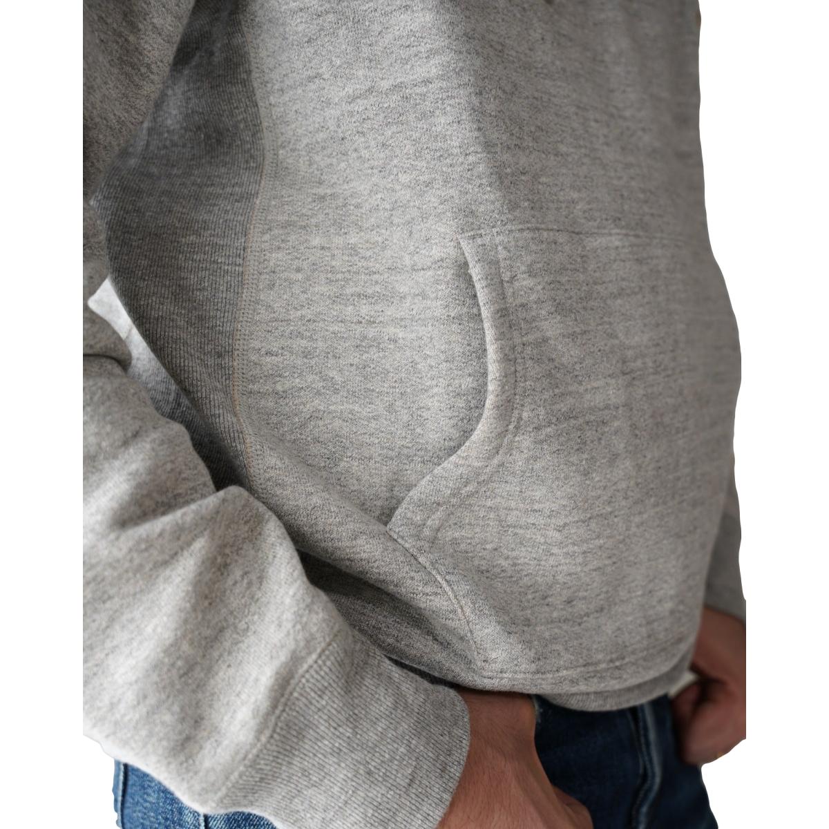 Pullover Hoodie - Fleeced Foxfibre® - Heather Grey - Hoody