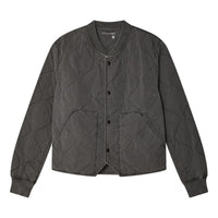 Quilted Bomber Jacket Black - Jacket