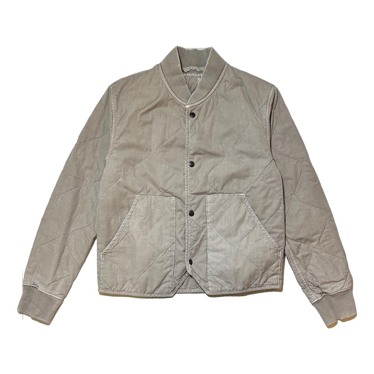 Quilted Bomber Jacket Khaki - Jacket