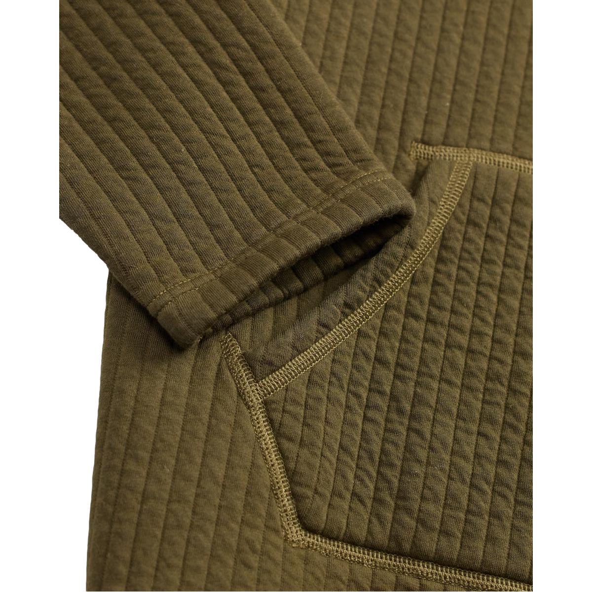 Quilted Double-Knit Sweatshirt Olive Drab - Sweatshirt
