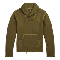 Quilted Double-Knit Sweatshirt Olive Drab - Sweatshirt