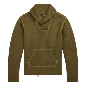 Quilted Double-Knit Sweatshirt Olive Drab - Sweatshirt