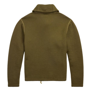 Quilted Double-Knit Sweatshirt Olive Drab - Sweatshirt