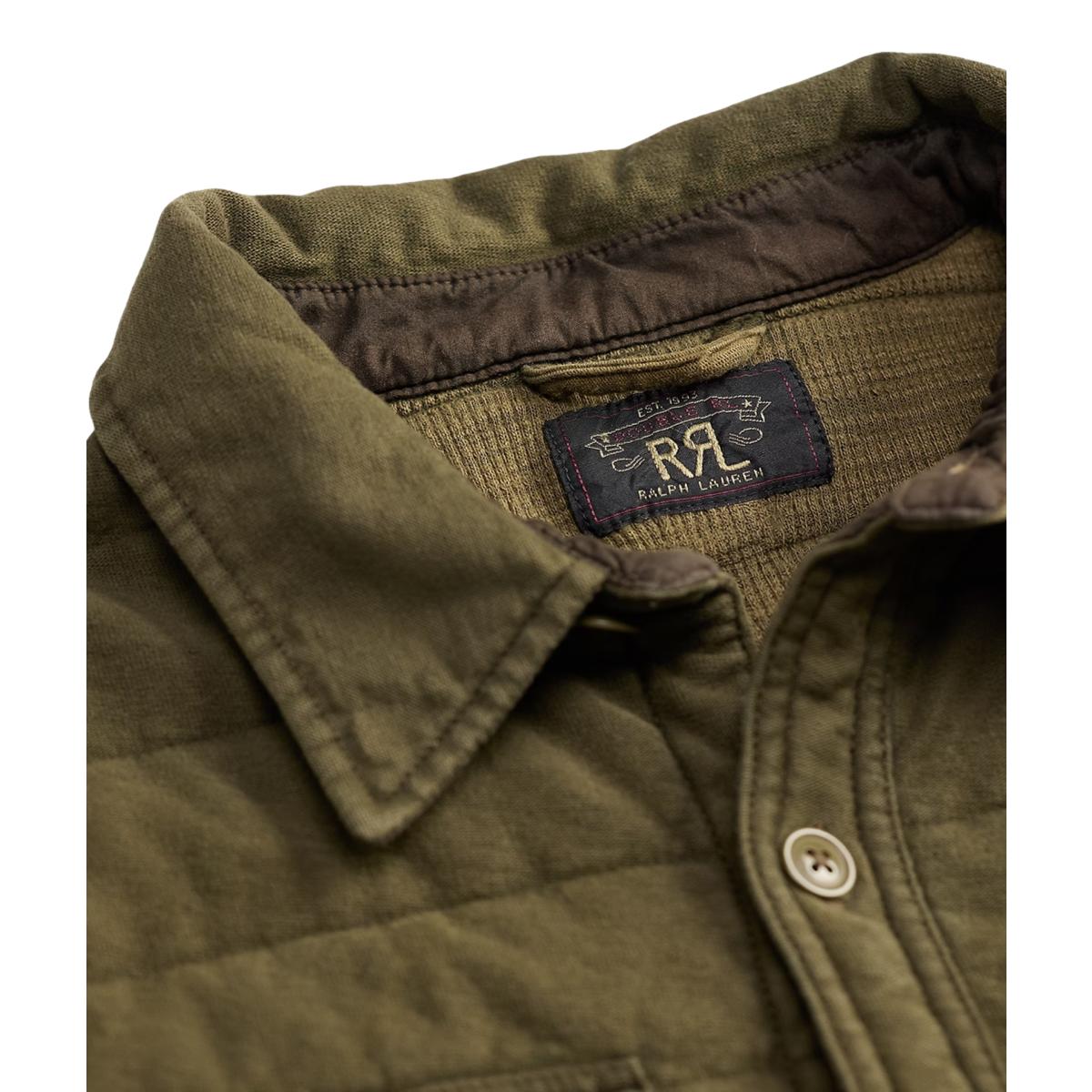 Quilted Jersey Overshirt Olive Drab - Overshirt