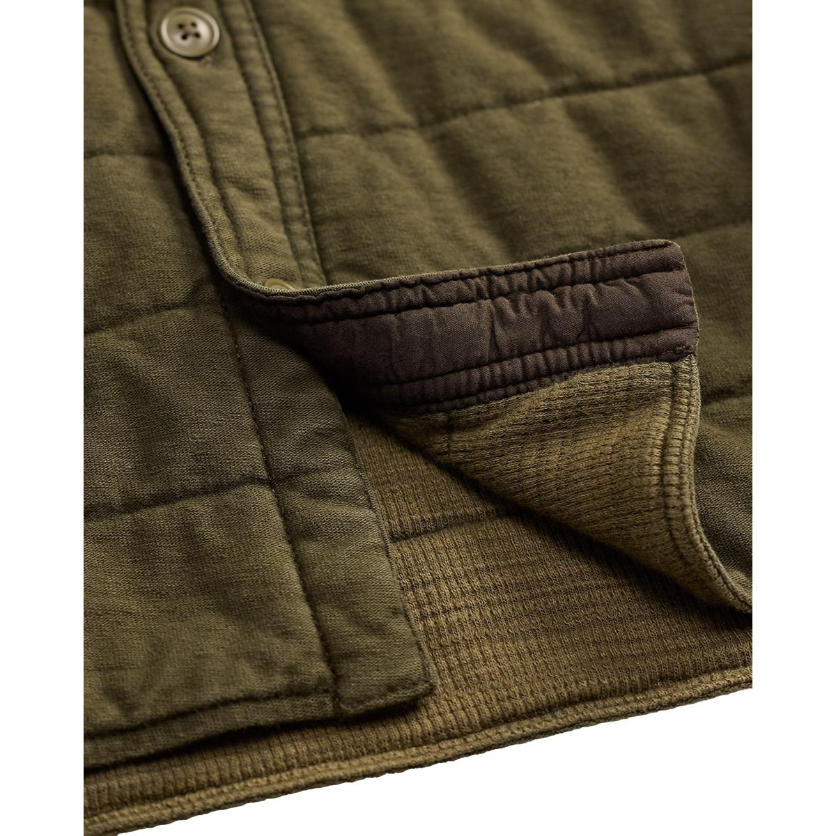 Quilted Jersey Overshirt Olive Drab - Overshirt