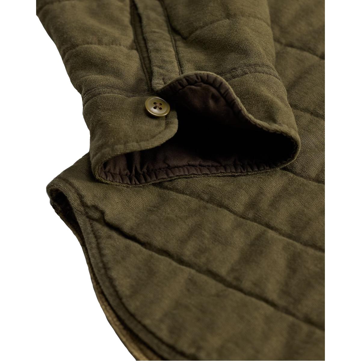 Quilted Jersey Overshirt Olive Drab - Overshirt