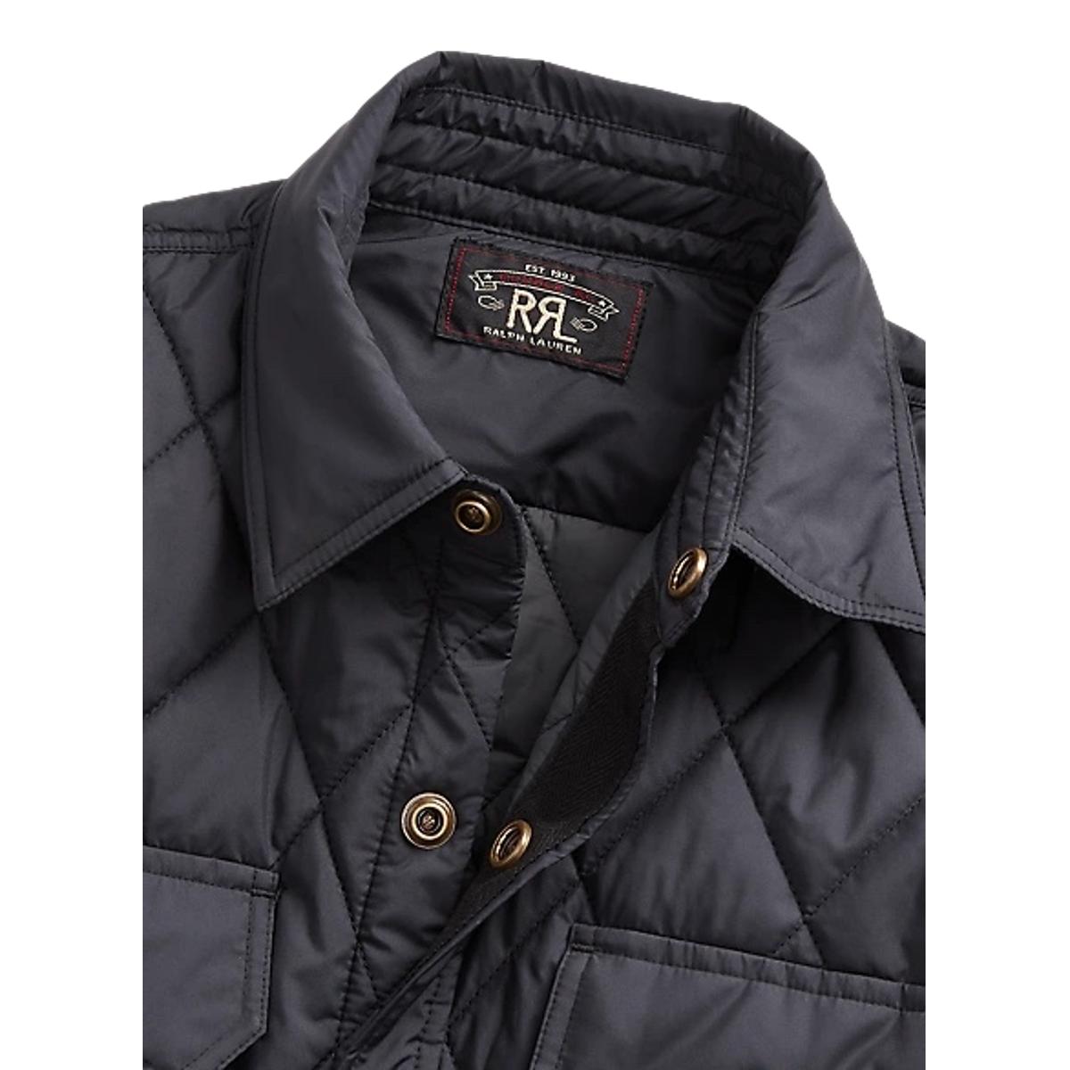 Quilted Shirt Jacket Polo Black - Jacket