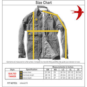 Quilted Tanker Charcoal - Jacket