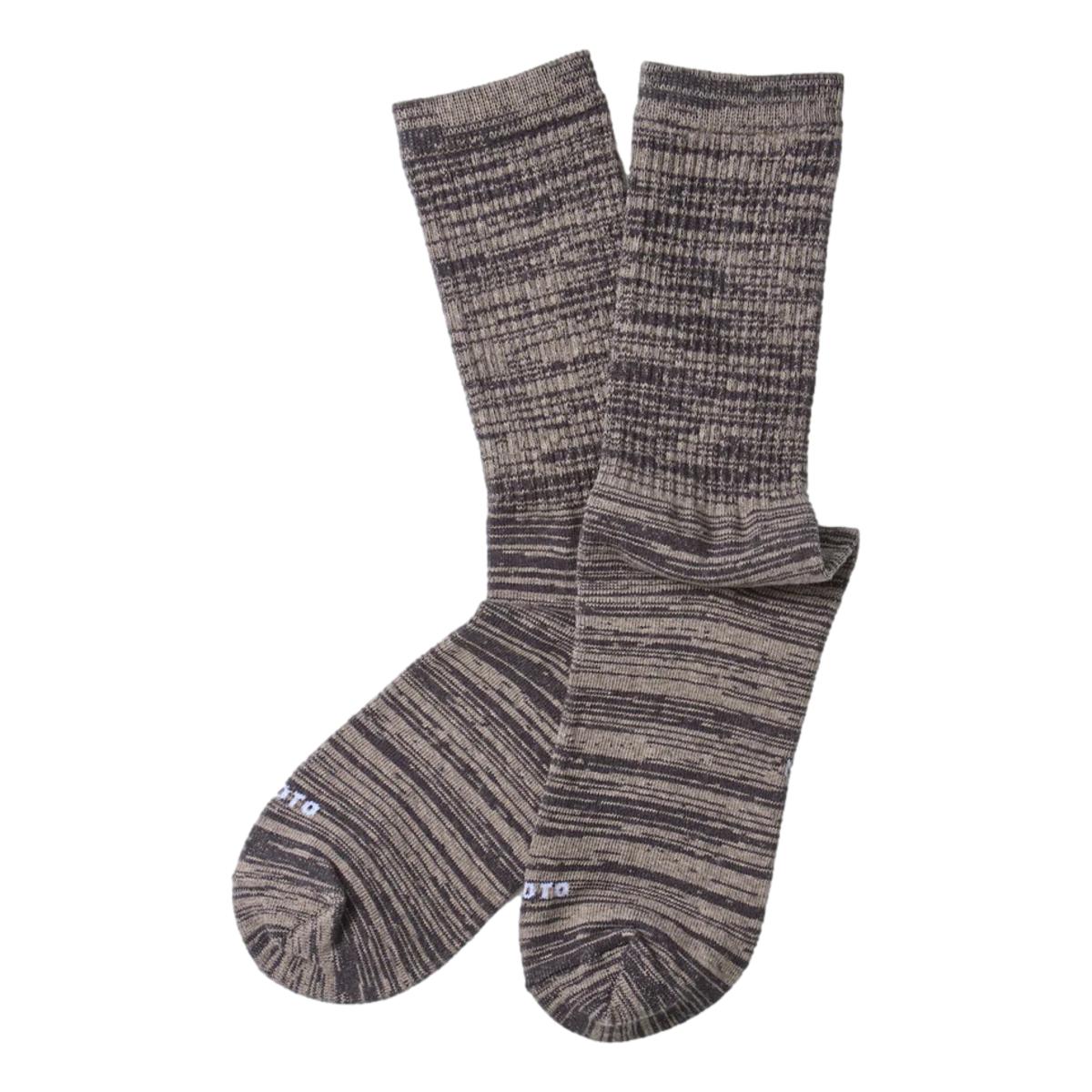 Raffy Blend Crew Socks Charcoal Grey - Socks