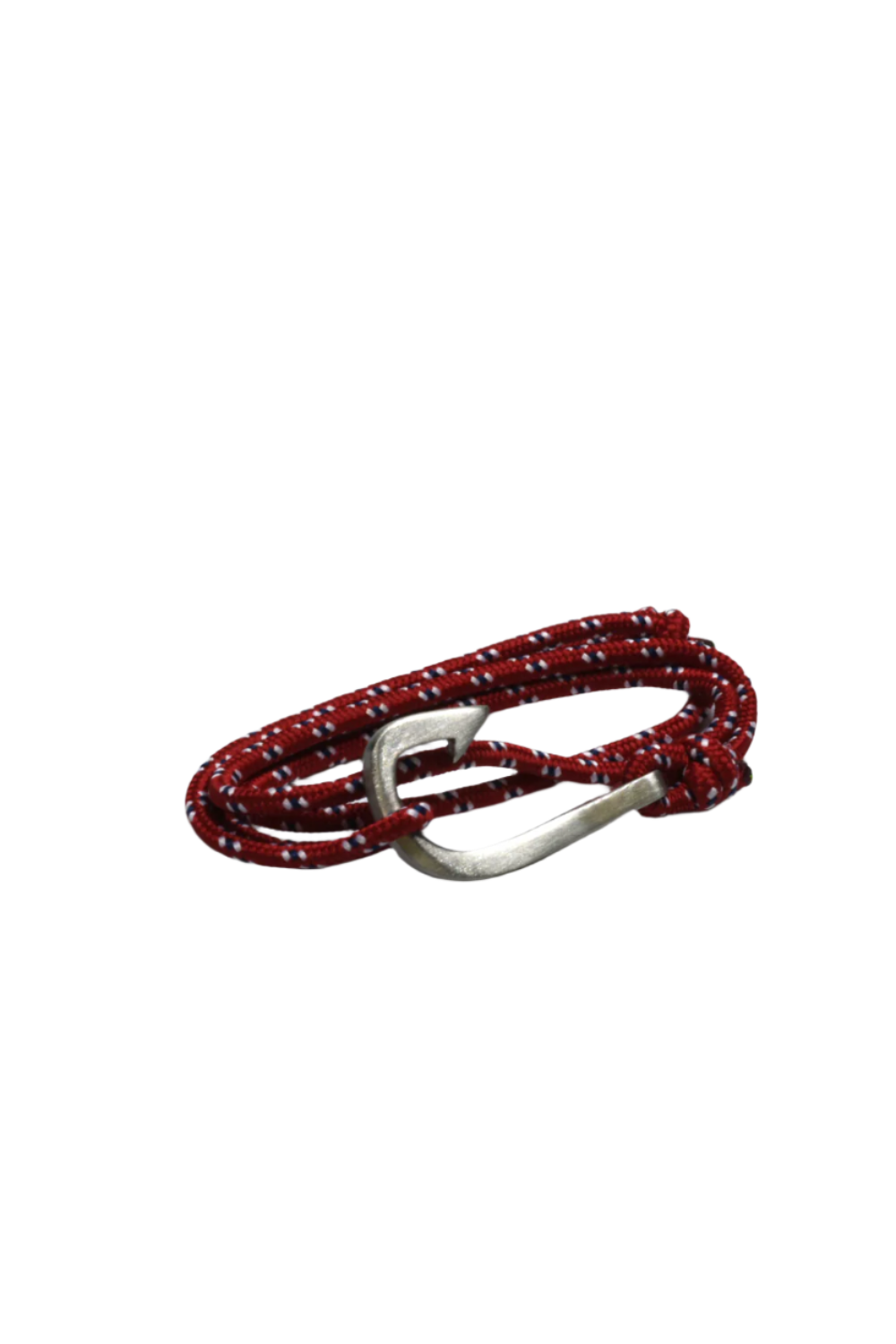 Red Paracord Steel Fish Hook Bracelet