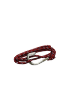 Red Paracord Steel Fish Hook Bracelet