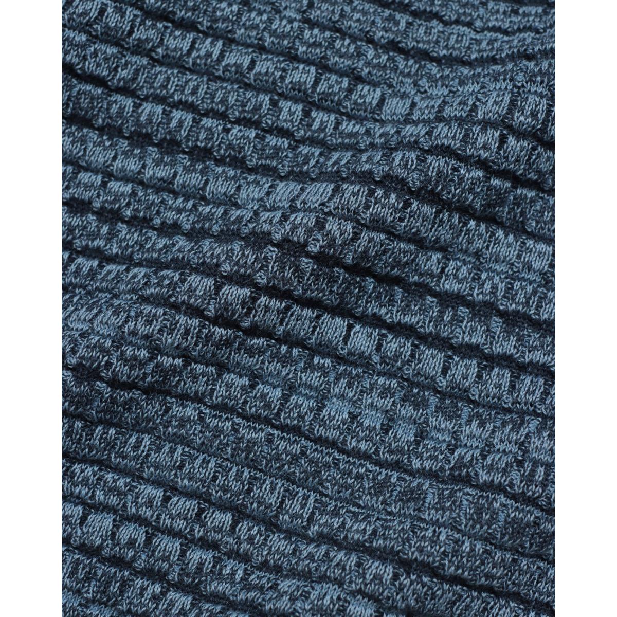 Renard Polo - Navy Allure Blue Twisted Yarn