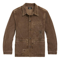 Repaired Corduroy Overshirt Repaired Brown - Shirts