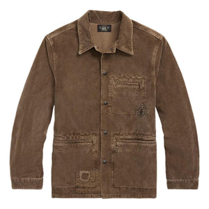 Repaired Corduroy Overshirt Repaired Brown - Shirts