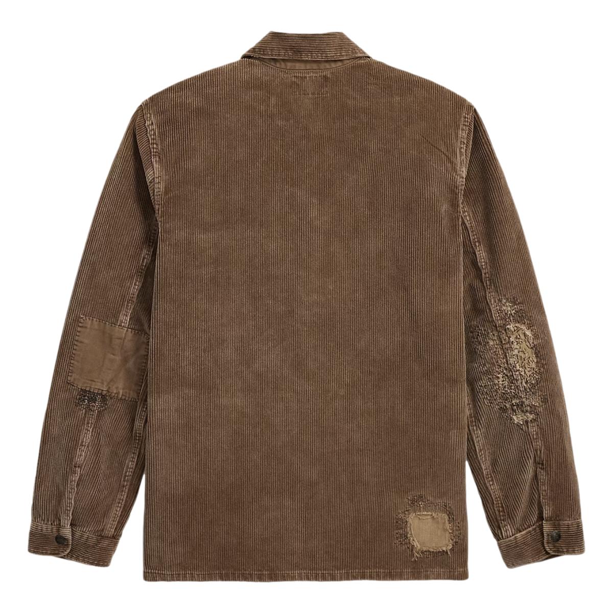 Repaired Corduroy Overshirt Repaired Brown - Shirts