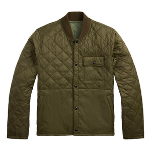 Reversible Quilted Liner Jacket Vintage Olive Sage - Jacket