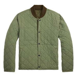 Reversible Quilted Liner Jacket Vintage Olive Sage - Jacket
