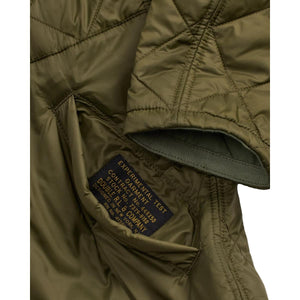Reversible Quilted Liner Jacket Vintage Olive Sage - Jacket