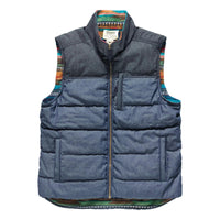 Reversible Thunderbird Denim Fleece Vest - Vest
