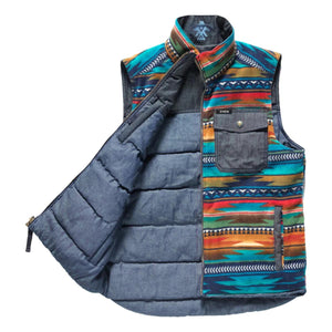 Reversible Thunderbird Denim Fleece Vest - Vest