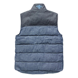 Reversible Thunderbird Denim Fleece Vest - Vest