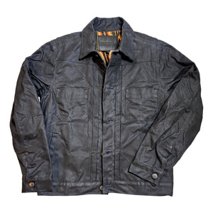 Riders Jacket Waxed Canvas Black - Jacket