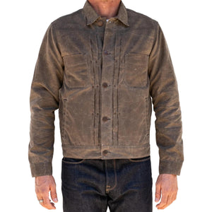 Riders Jacket Waxed Canvas Oak - Jacket