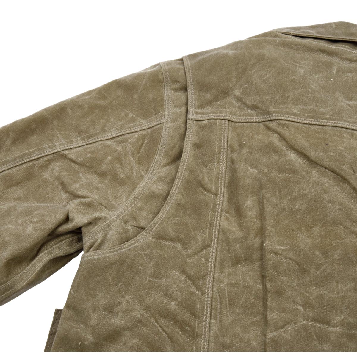 Riders Jacket Waxed Canvas Tobacco Red Interior - Jacket