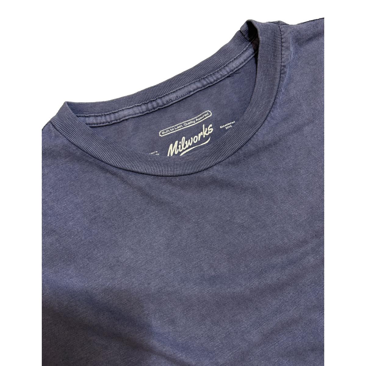 Ringspun Vintaged Washed Tee Blue - T Shirt