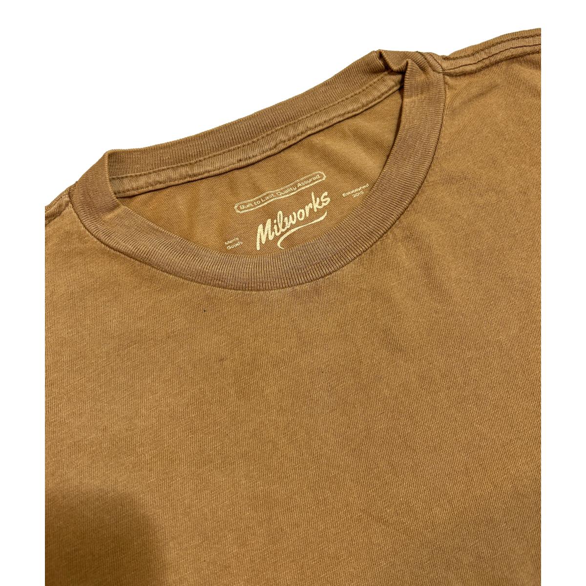 Ringspun Vintaged Washed Tee Camel - T Shirt