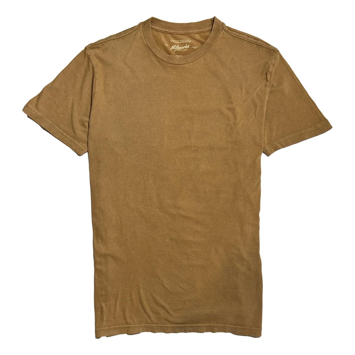 Ringspun Vintaged Washed Tee Camel - T Shirt