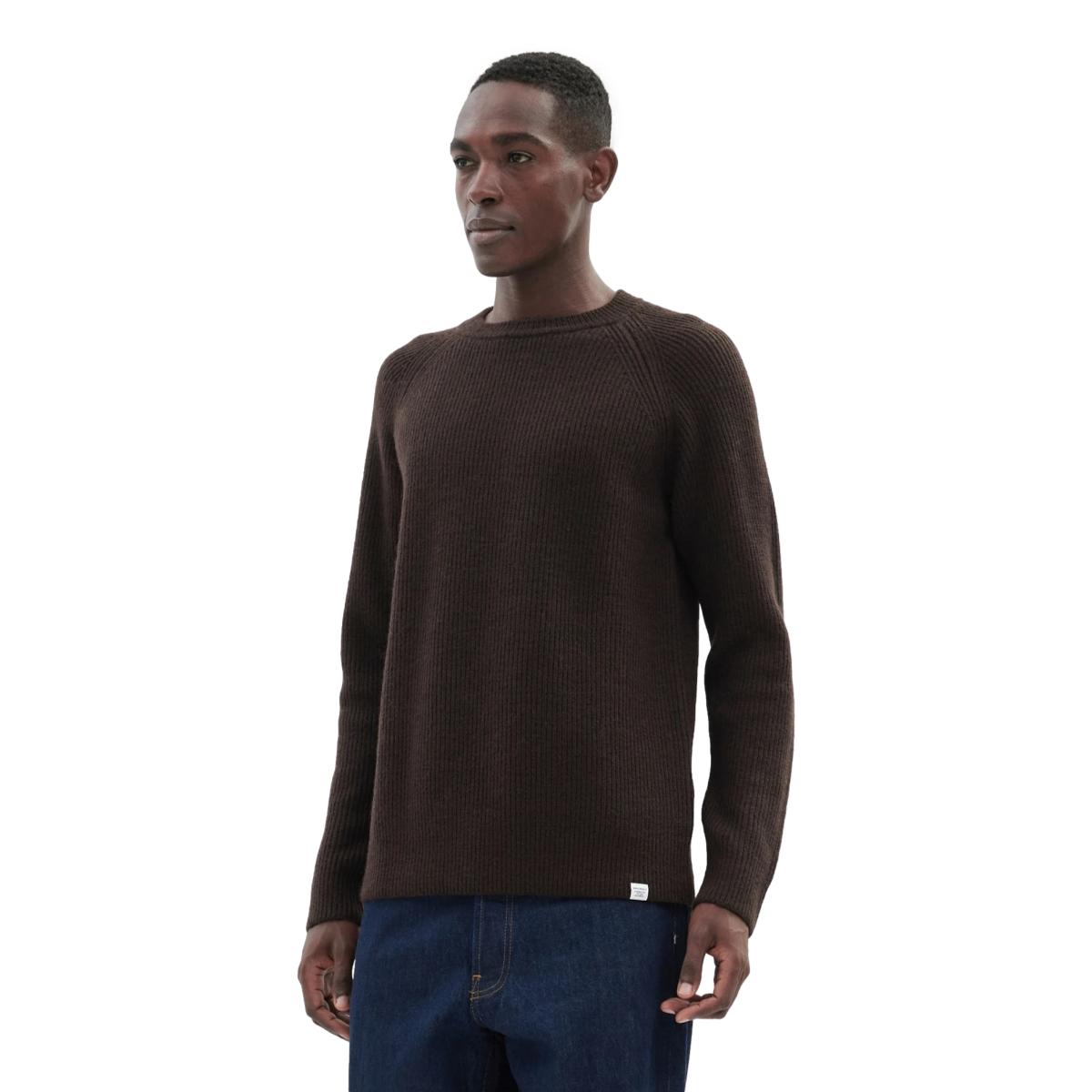 Roald Cotton Wool Espresso - Sweater