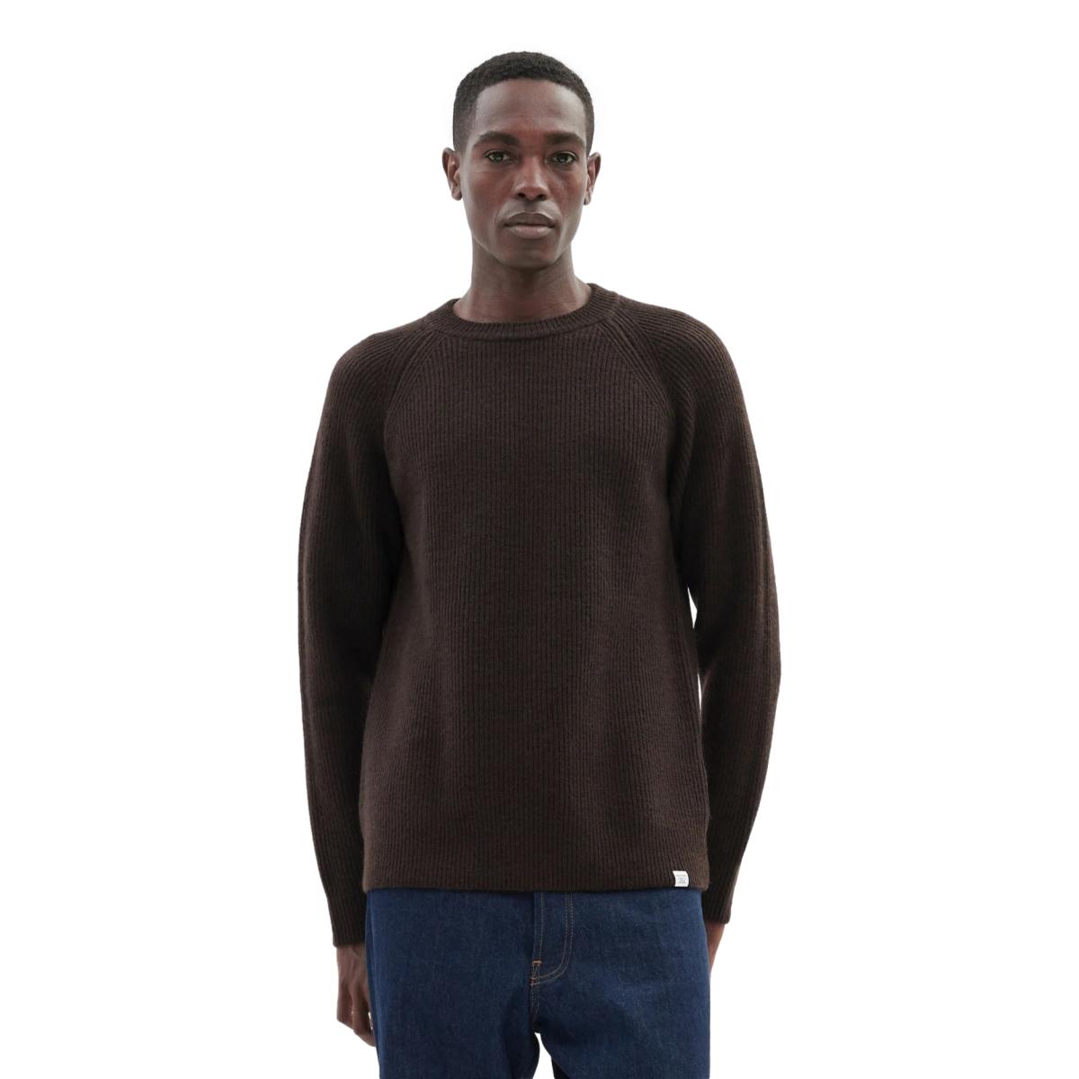 Roald Cotton Wool Espresso - Sweater