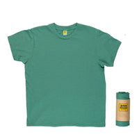Rolled Crew Neck Tee Foggy Green - T-shirt