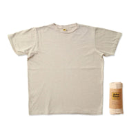 Rolled Crew Neck Tee Oatmilk - T-shirt