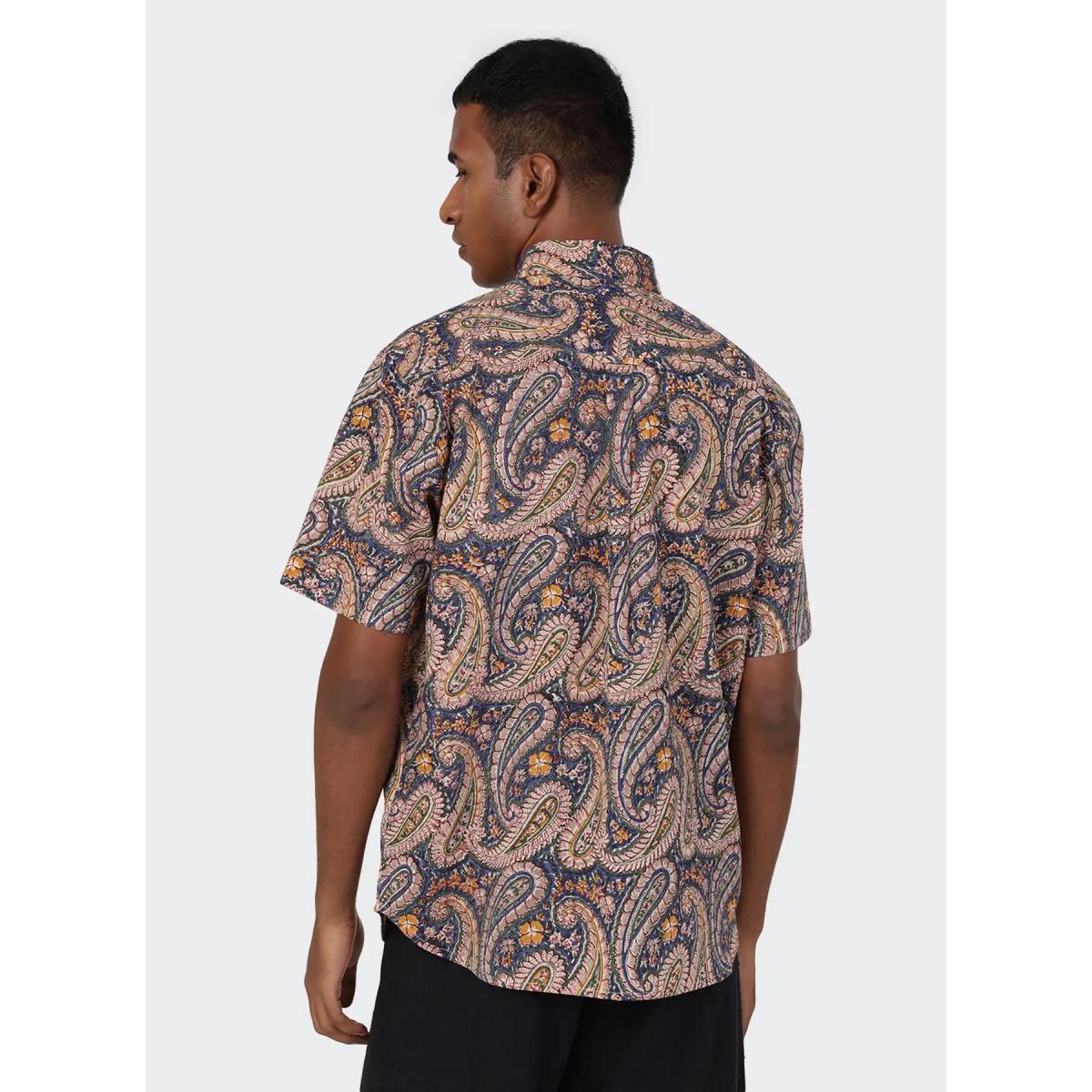 Ron Short Sleeve Shirt Block Print - Short Sleeve Shirt