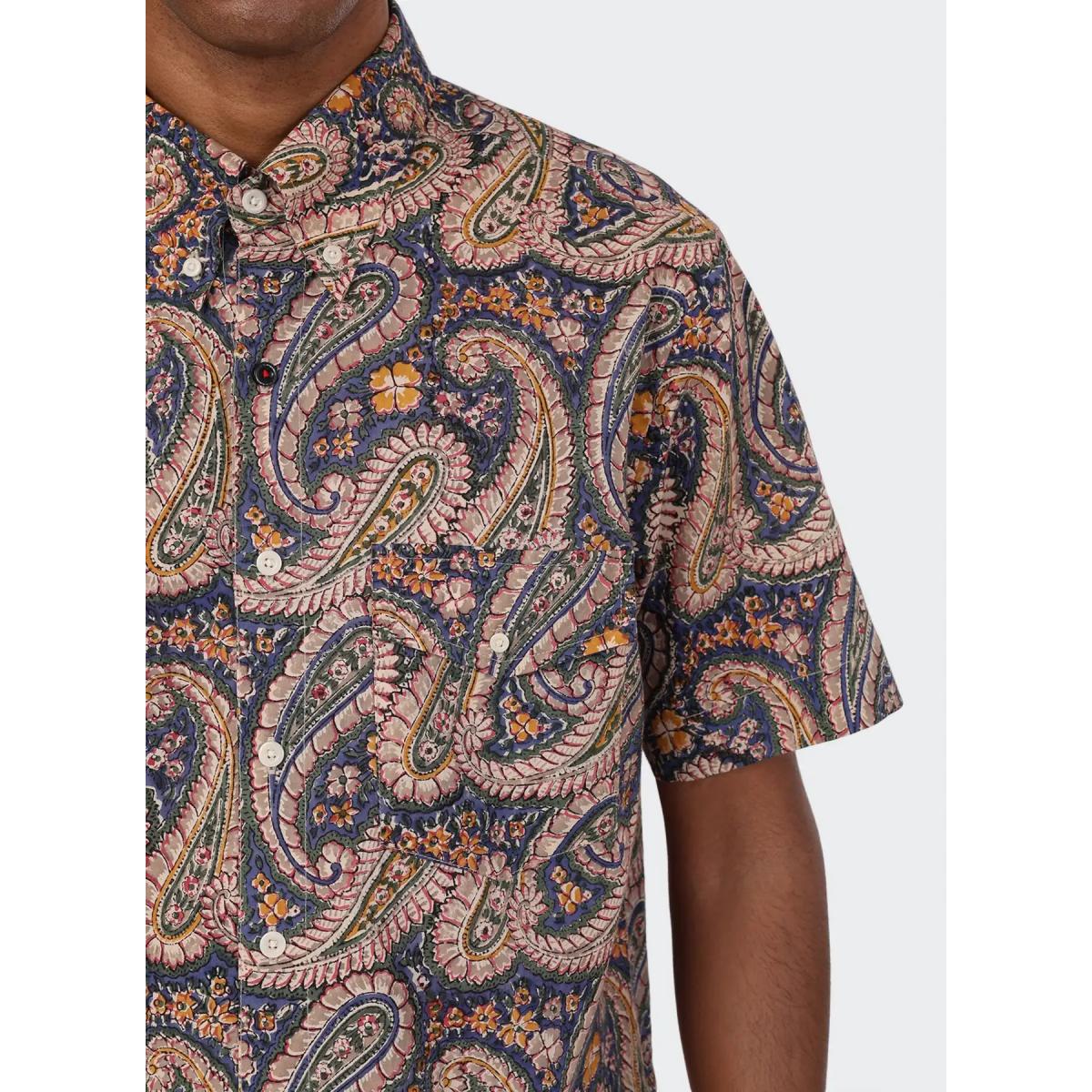 Ron Short Sleeve Shirt Block Print - Short Sleeve Shirt