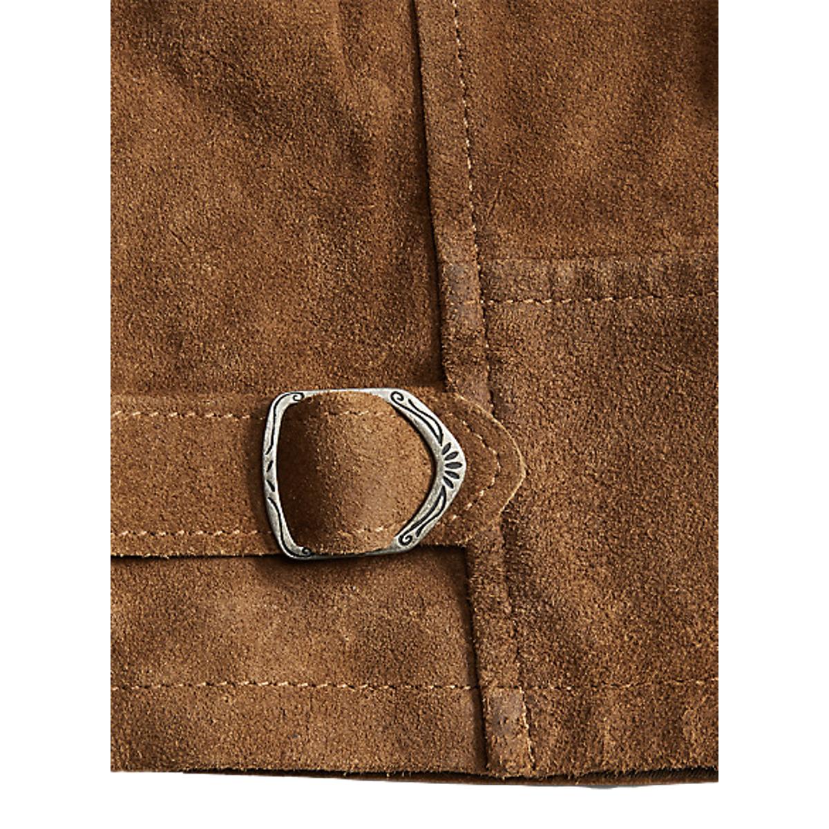 Roughout Suede Jacket Brown - Suede Jacket