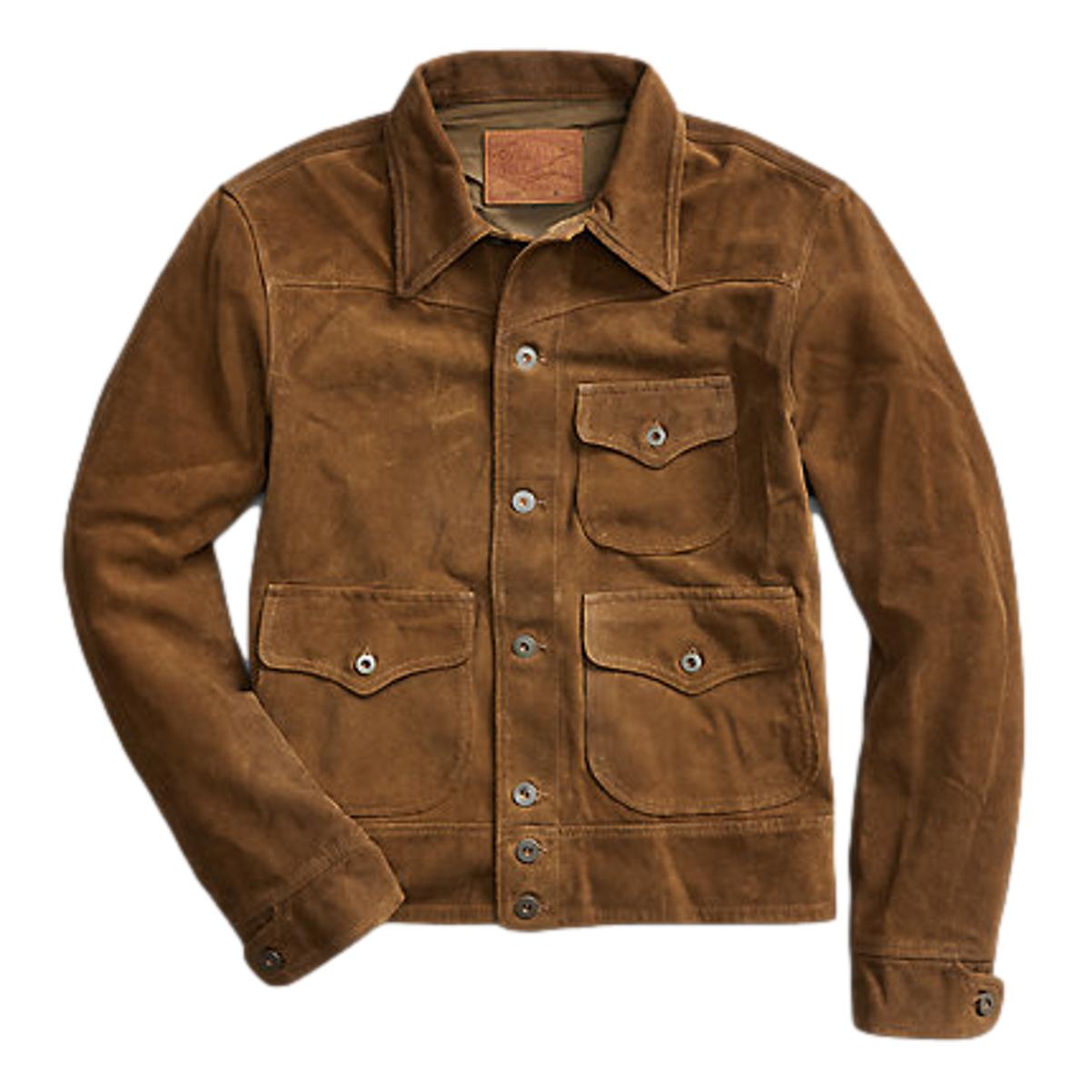 Roughout Suede Jacket Brown - Suede Jacket