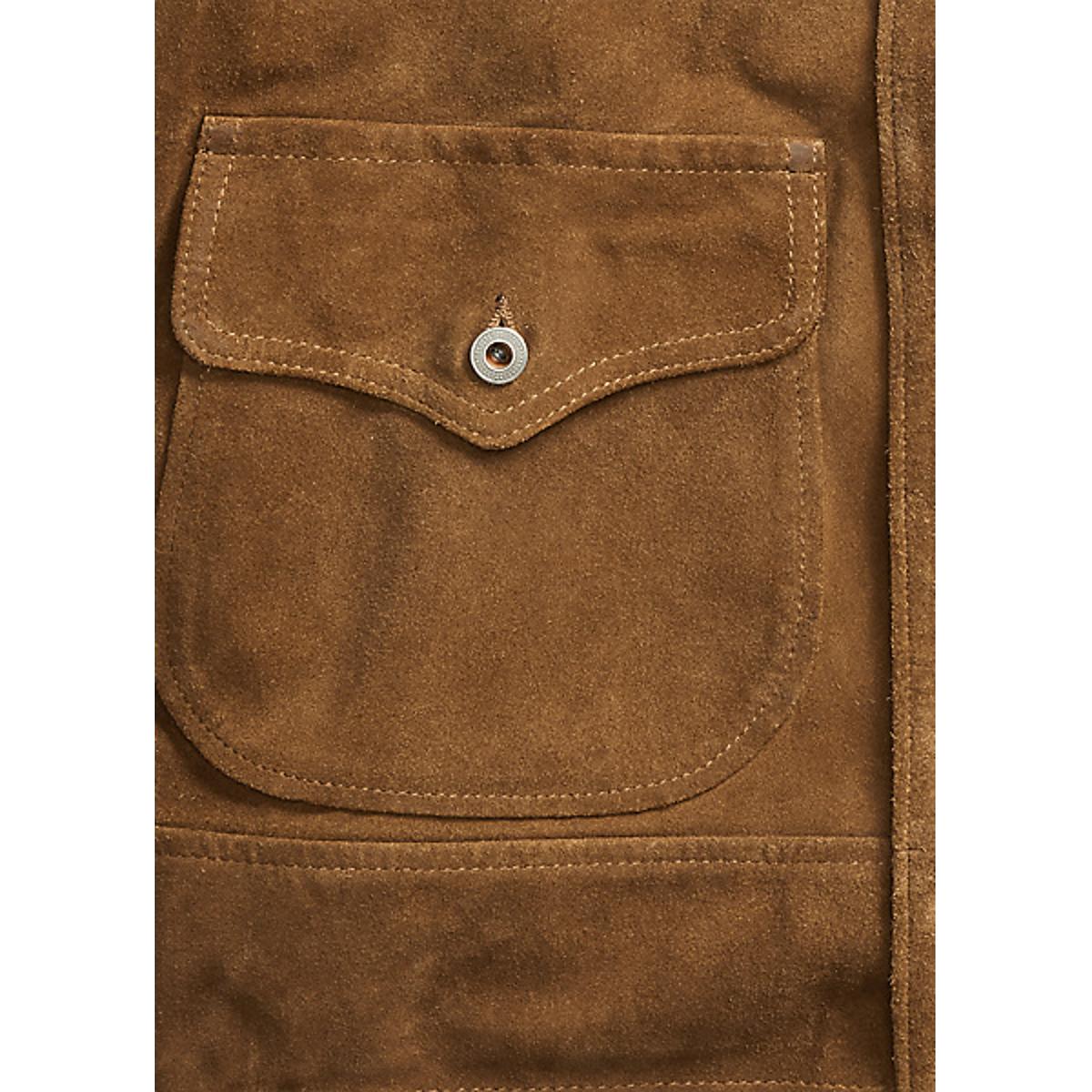 Roughout Suede Jacket Brown - Suede Jacket