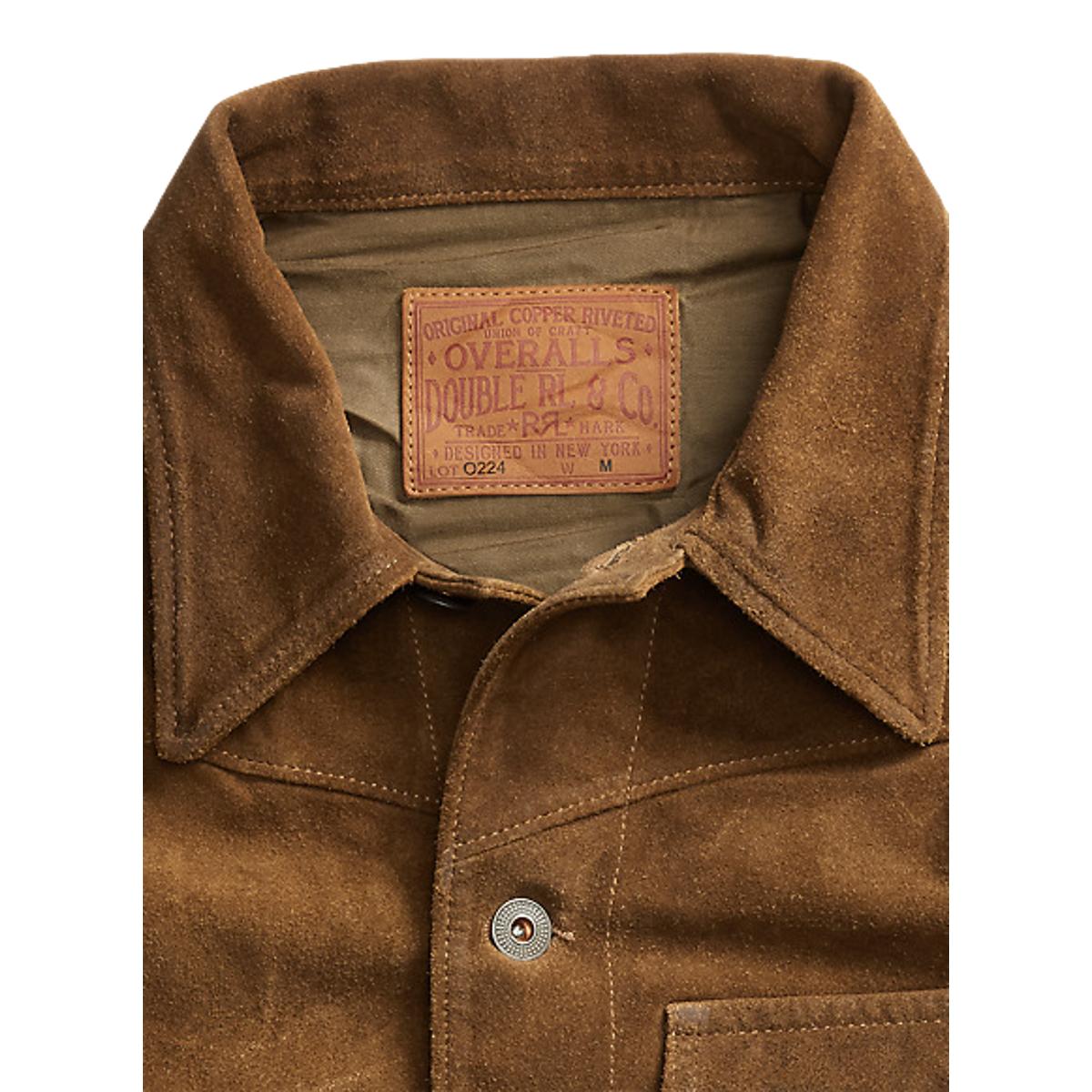 Rust Color Rough Out Jacket Roughout Suede Jacket Brown - MILWORKS