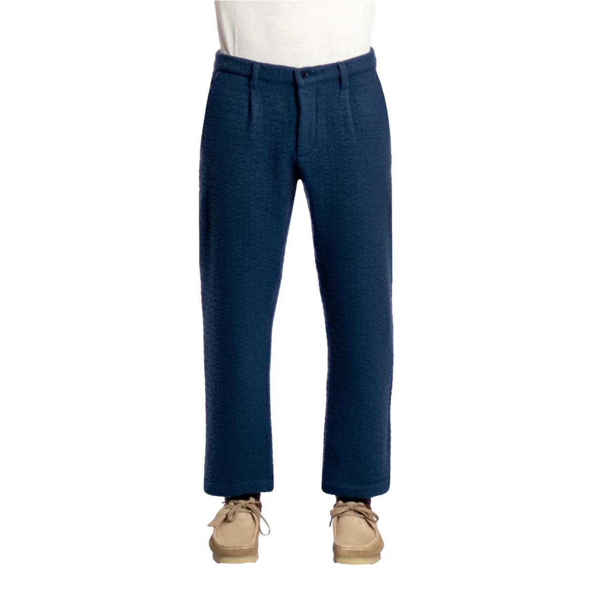 Ryder Trouser Insignia Blue Textured Jacquard - Pants