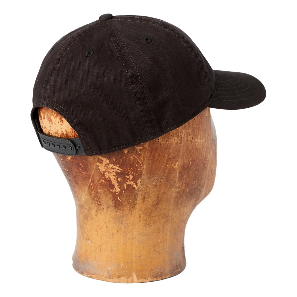 Winged-Logo Twill Ball Cap Black - Hat