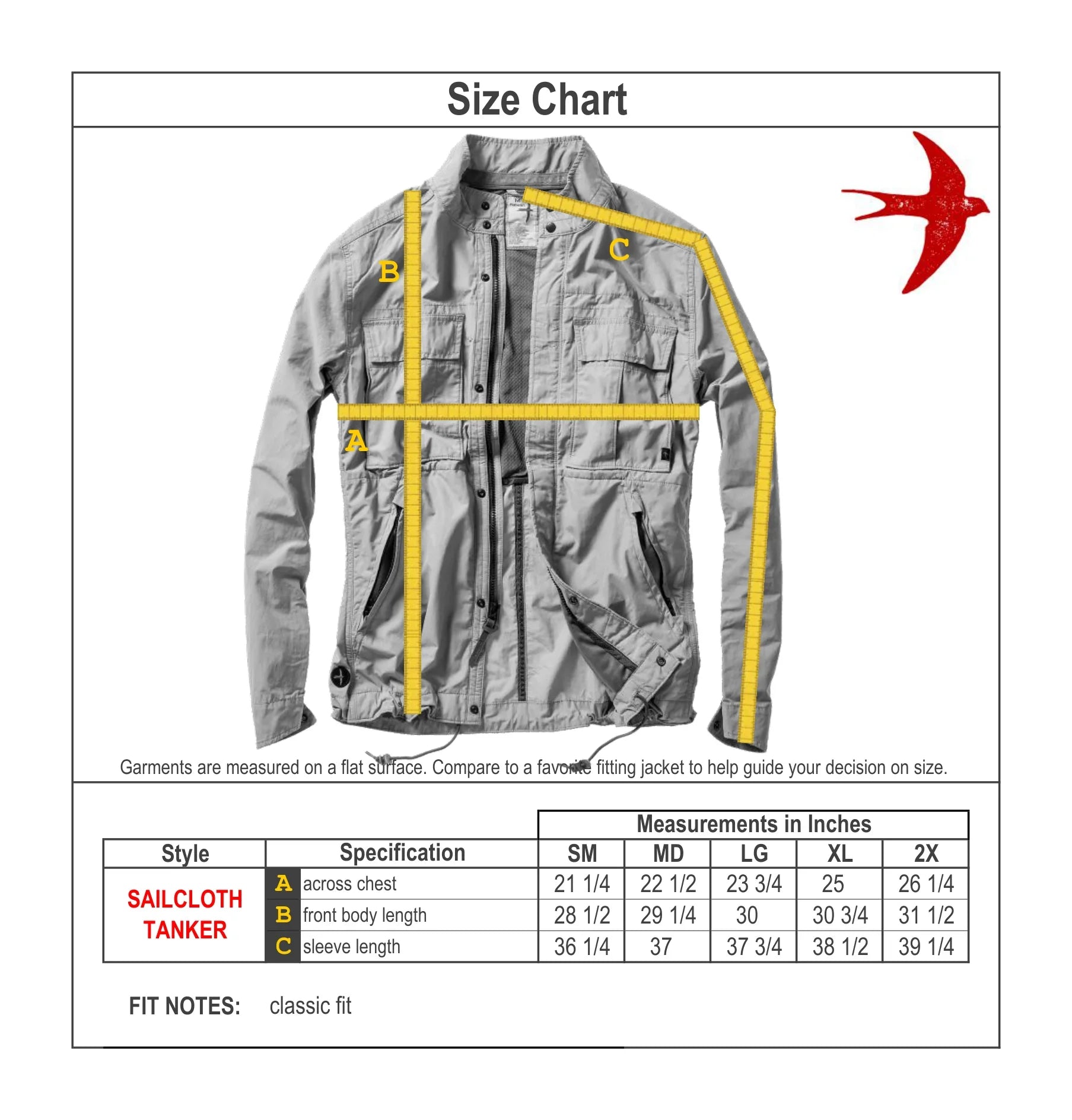 Sailcloth Tanker Steel Grey - outerwear