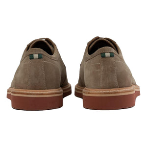 Sanford Plain Toe Blutcher Taupe Suede - Shoes/Boots