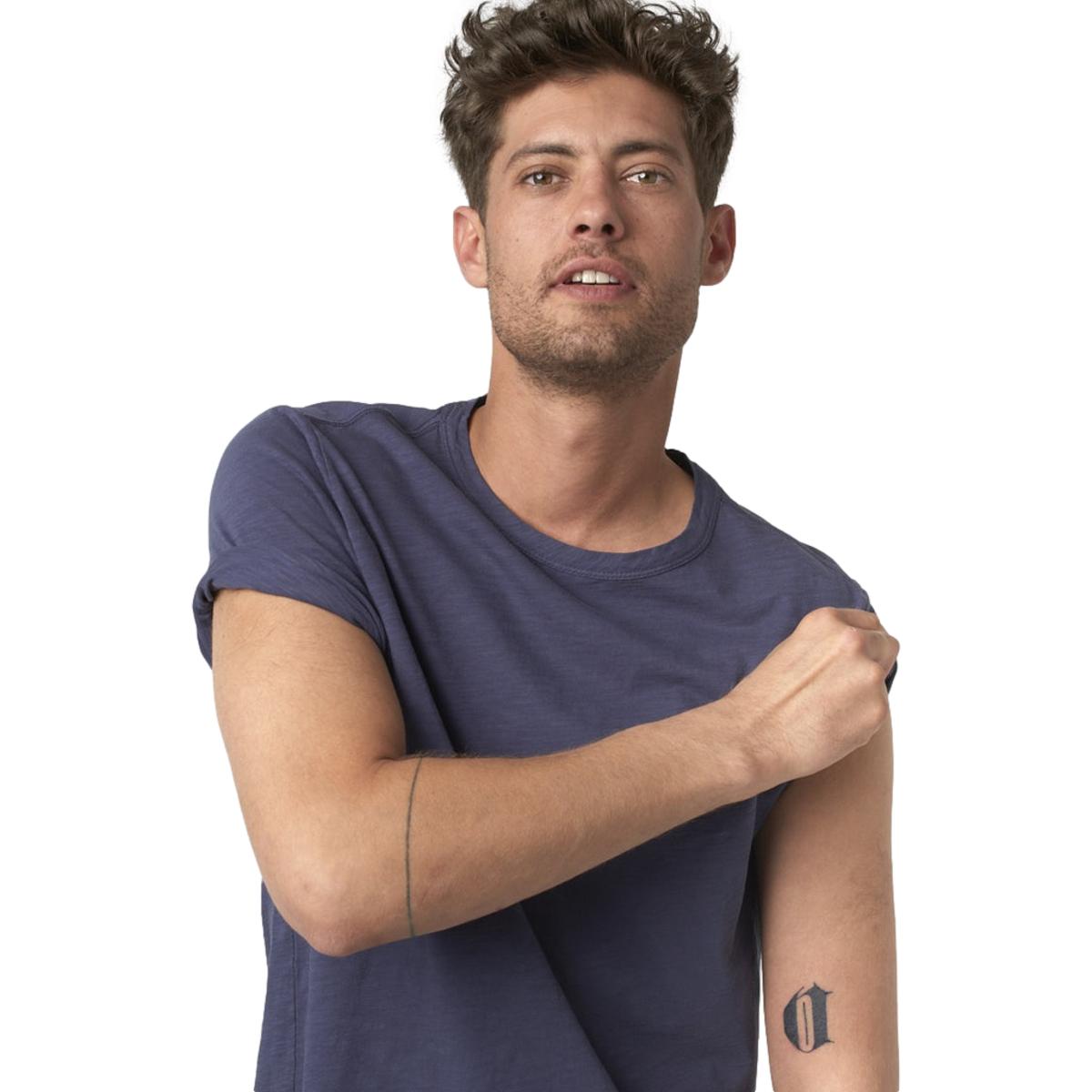 Pima Slub Cotton T-shirt 5,8oz relaxed fit Denim Blue -